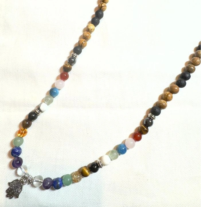 Seven Chakra Long Mala Necklace