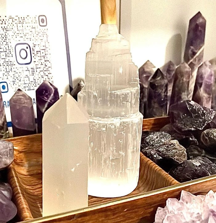Selenite Tower Set