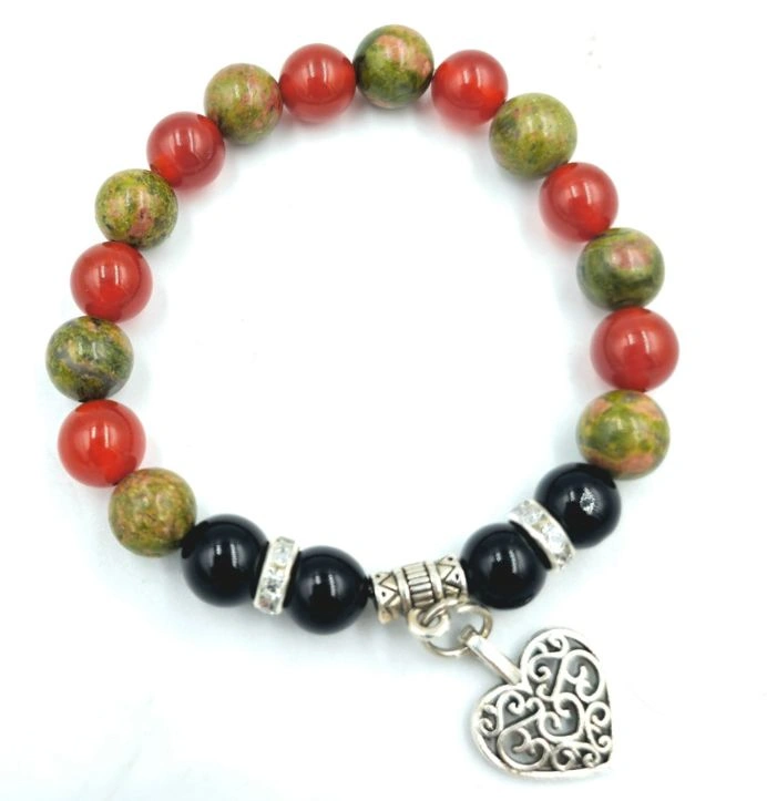 Unikite Carnelian Agate Bracelet
