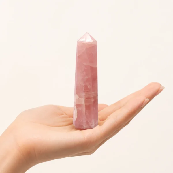 7cb27d45-e963-4a3a-9acd-b6dc22b891d2 Rose Quartz Crystal Tower