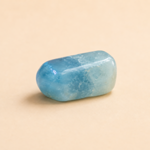 Aquamarine tumbled stone