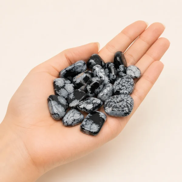 Snowflake Obsidian Tumbled Stone