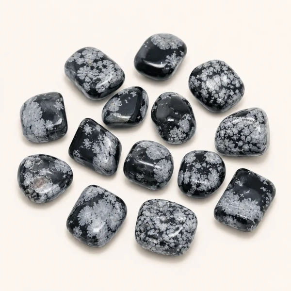 Snowflake Obsidian Tumbled Stone