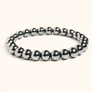 Hematite Bead Stretch Bracelet
