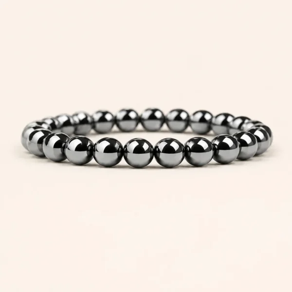 Hematite Bead Stretch Bracelet