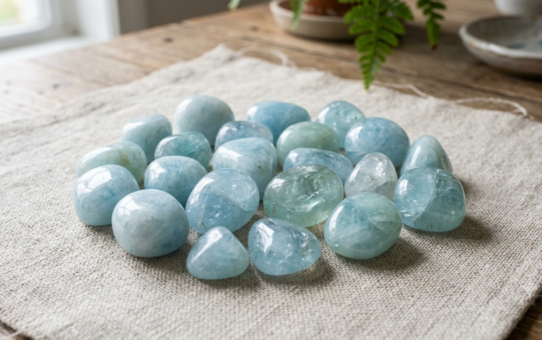 Aquamarine Tumbled Stones