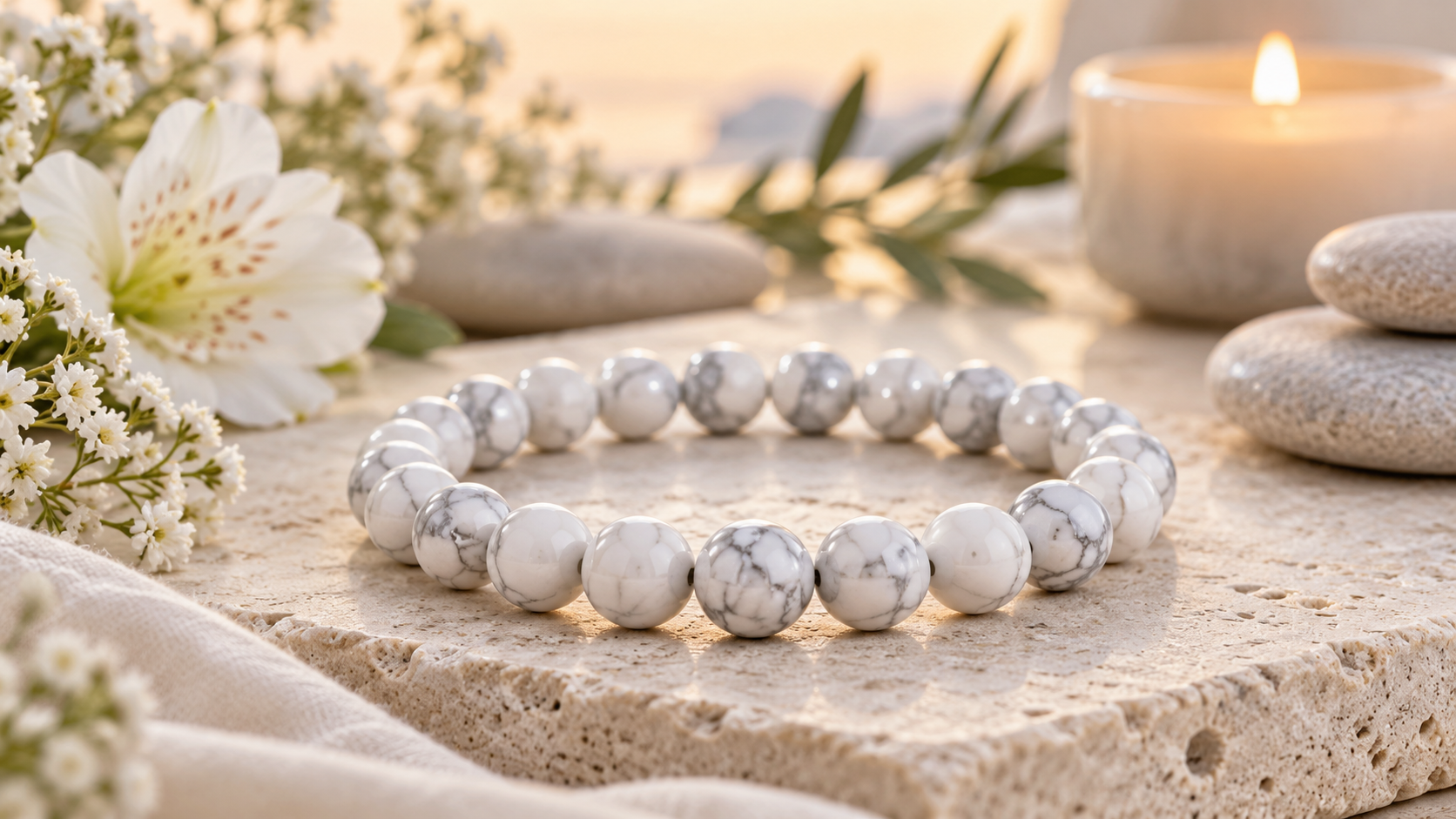 Howlite bracelet